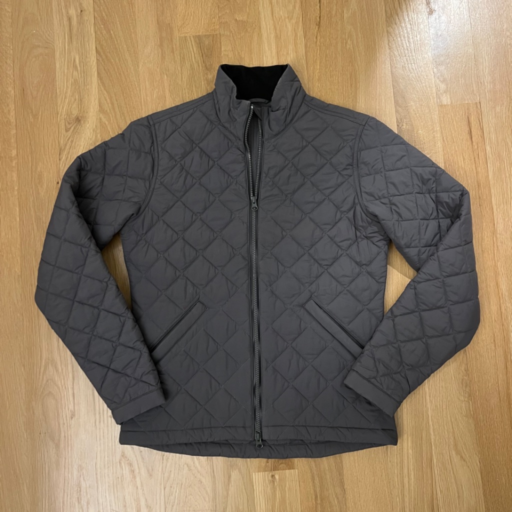 Taylor Stitch Men's Quilted Gray Zip-Up Jacket, 38 (See Notes & Photos!)